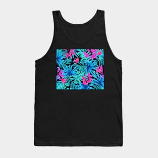 Colorful Leaves Pattern Tank Top